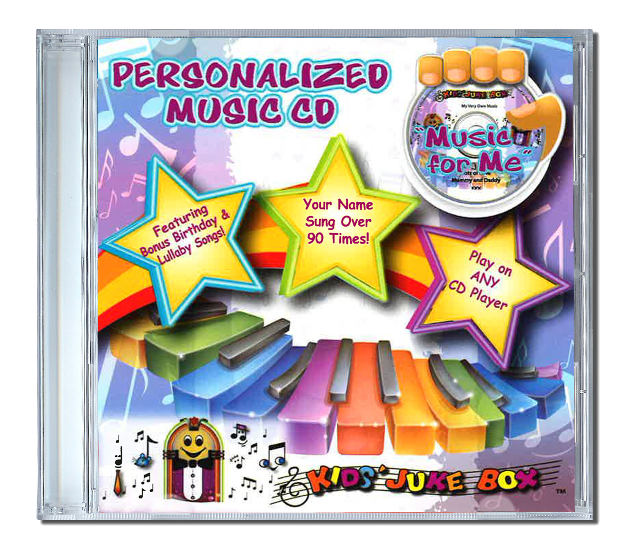 Uk- Personalized music cd Music for me transparent